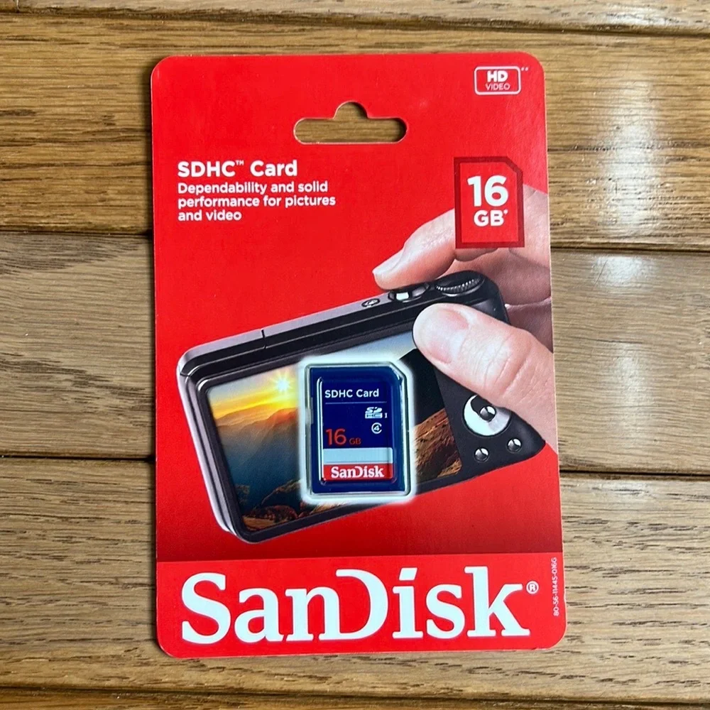 NEW! SanDisk SDHC Cards. HD Video, one 32gb and other 16gb